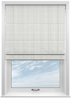 Laura Ashley Candy Stripe, French Navy - Roman Blind